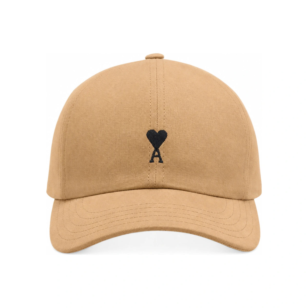 AMI Heart Logo Embroidered Cap Black Men’s Accessories