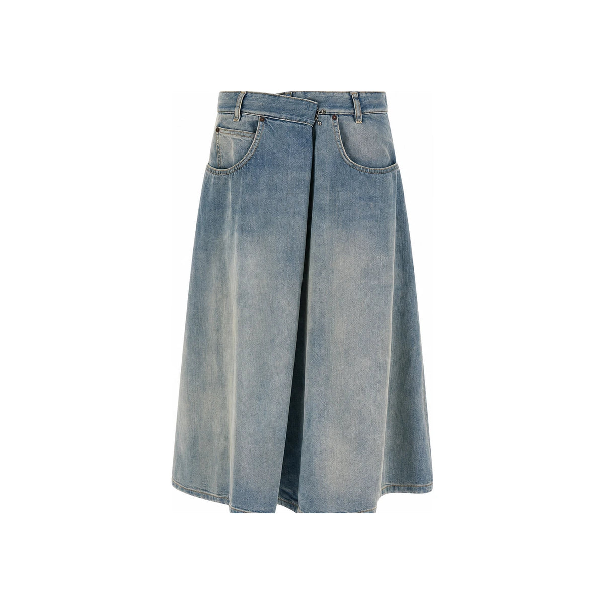 Maison Margiela Beige Wool Long Skirt