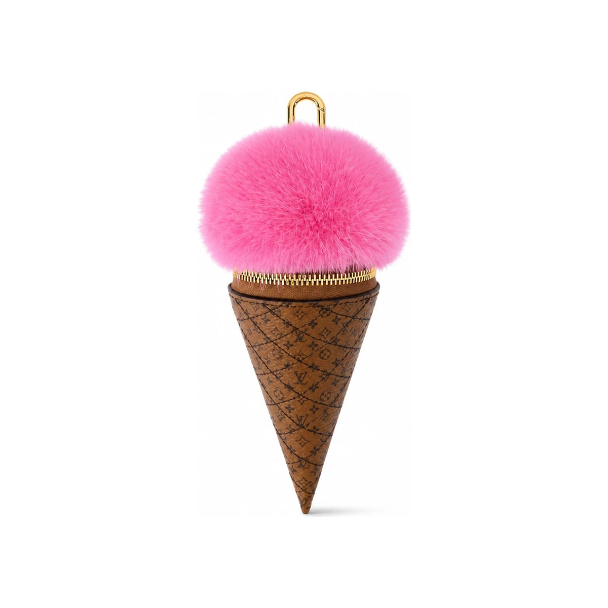 Louis Vuitton Pink LV Ice Cream Bag Charm Keyring M03945
