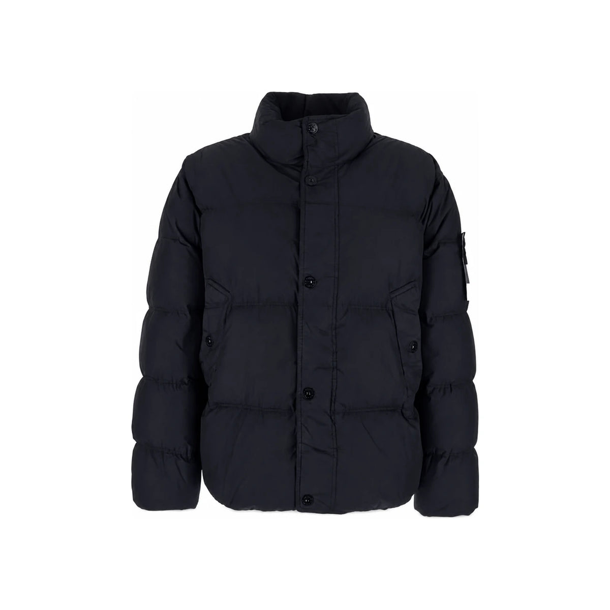 STONE ISLAND Garment Dyed Crinkle Reps NY Black Down Puffer Jacket