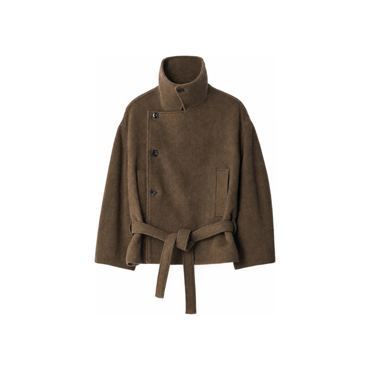 Lemaire Mud Wool Blend Long Coat