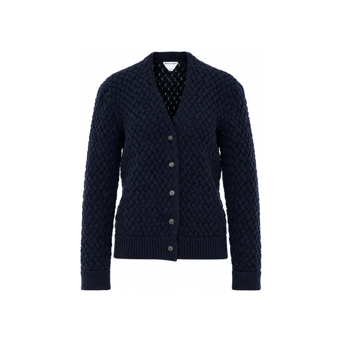 Bottega Veneta Wool Knit Cardigan Ivory Women’s