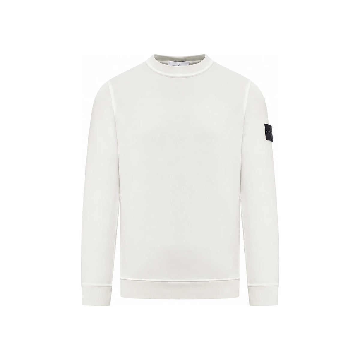 STONE ISLAND Black Cotton Logo Patch Sweatshirt