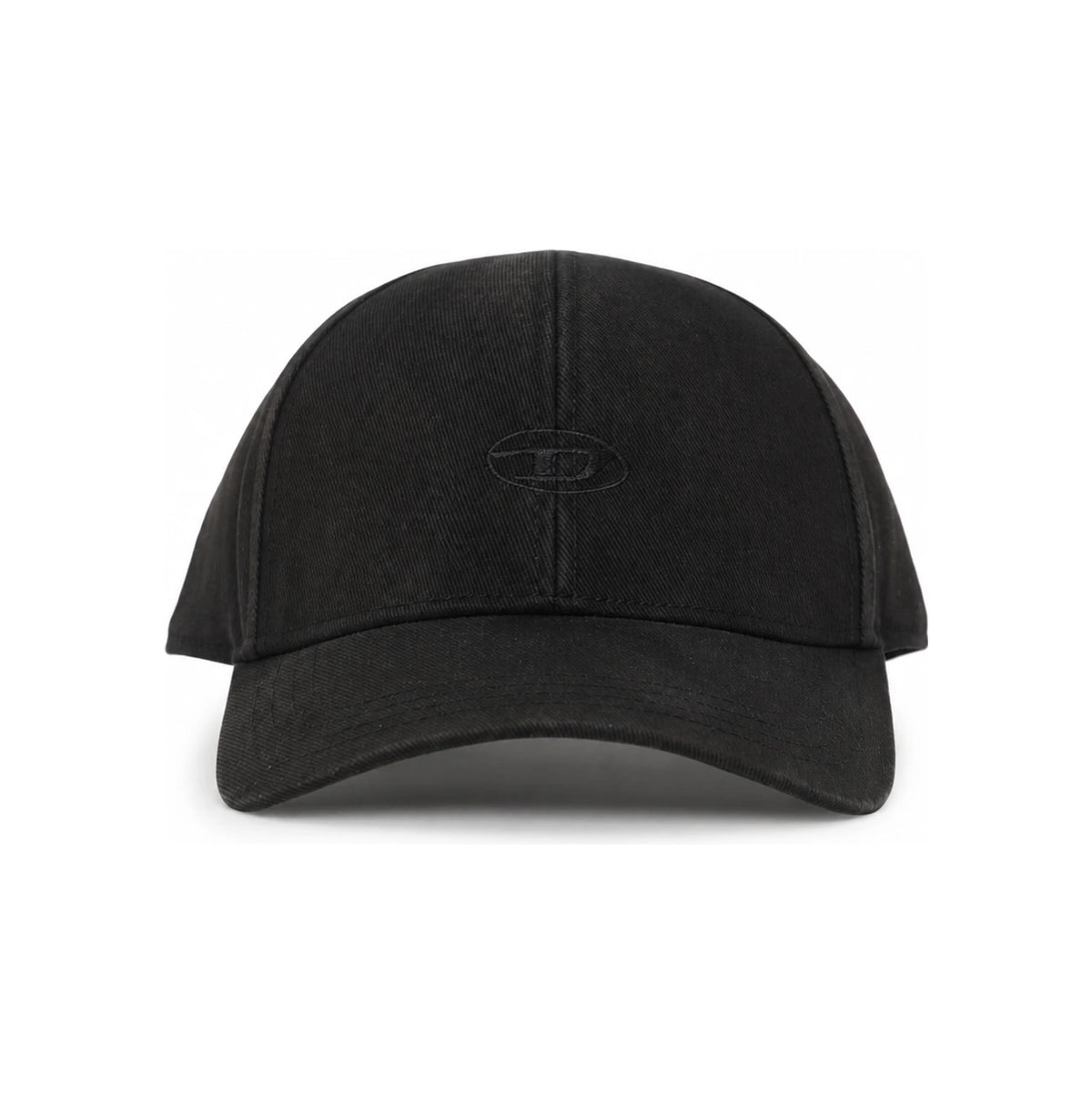 DIESEL CRUNWASH Black Cotton Baseball Cap Unisex