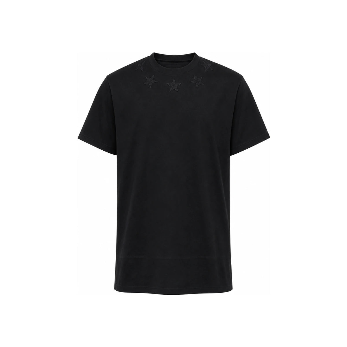GIVENCHY Black Oversized Star Print Round Neck T-Shirt