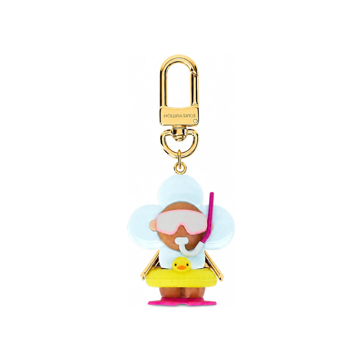 Louis Vuitton Vivienne Snorkeling Blue Bag Charm Key Ring 1AK6N7