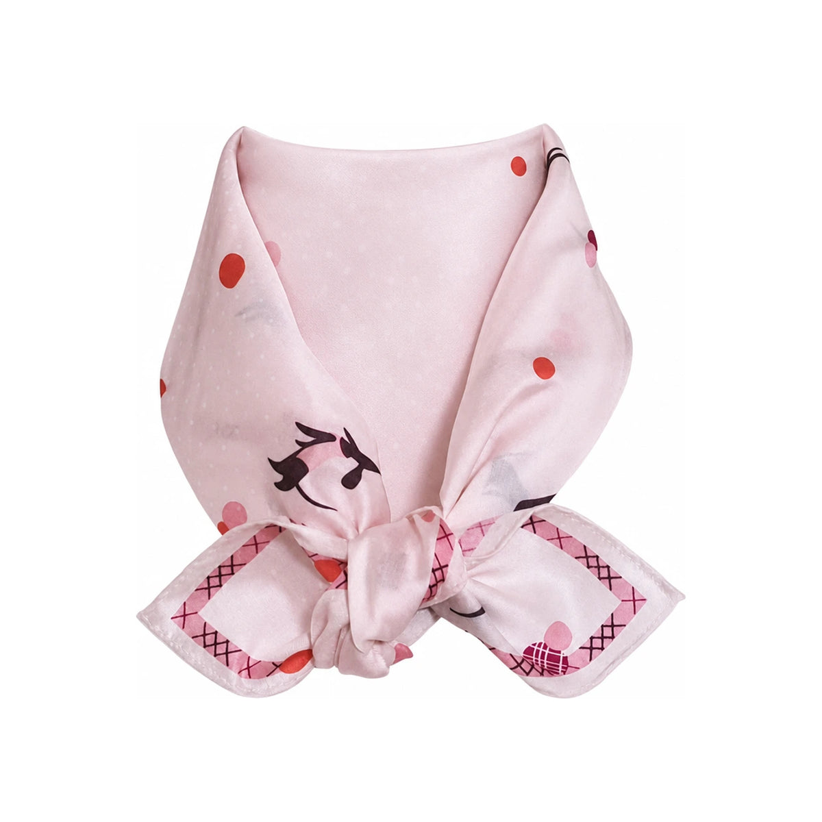 BURBERRY Dachshund Polka Dot Vintage Petite Scarves Set Unisex