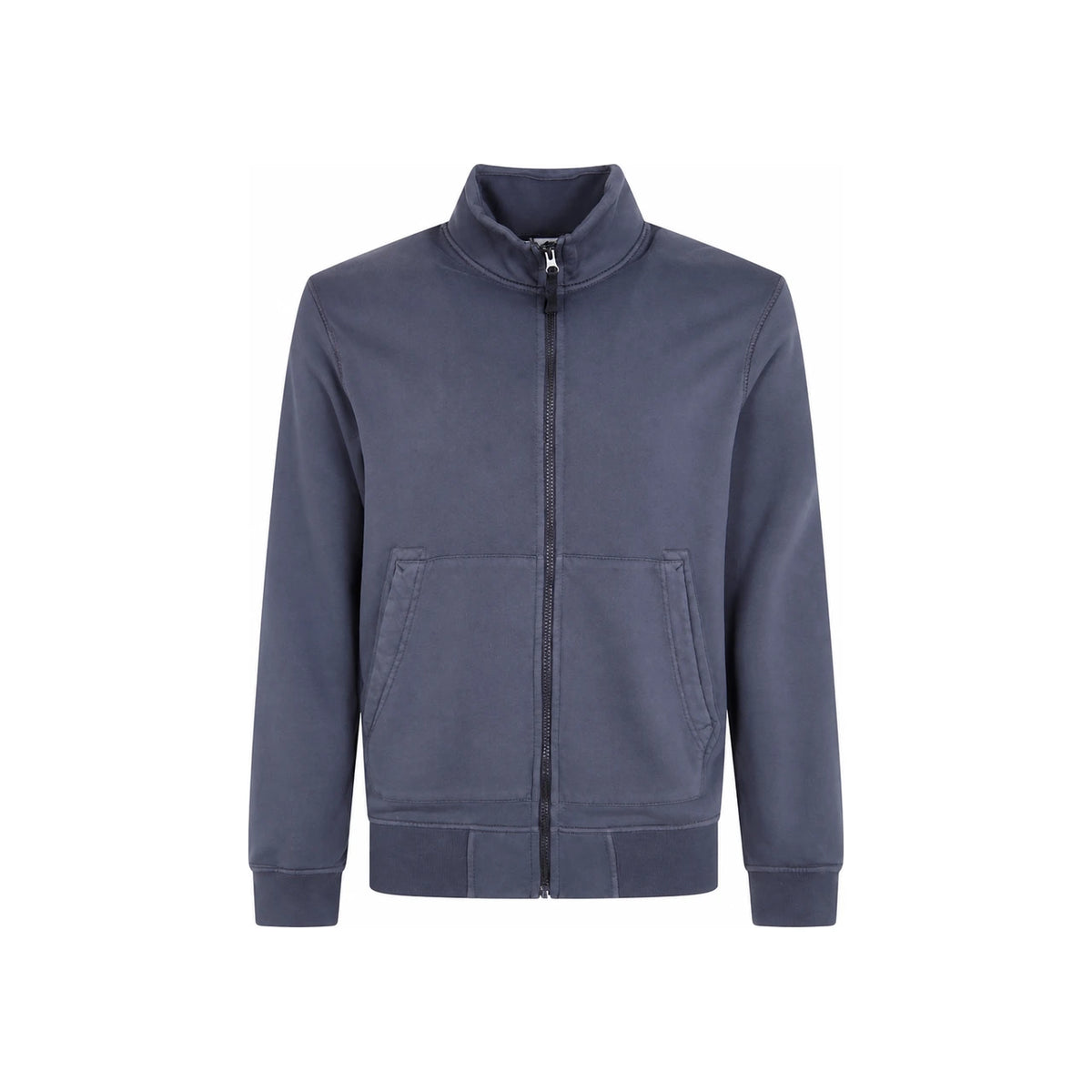 STONE ISLAND Organic Cotton Fleece Men’s Track Jacket Navy