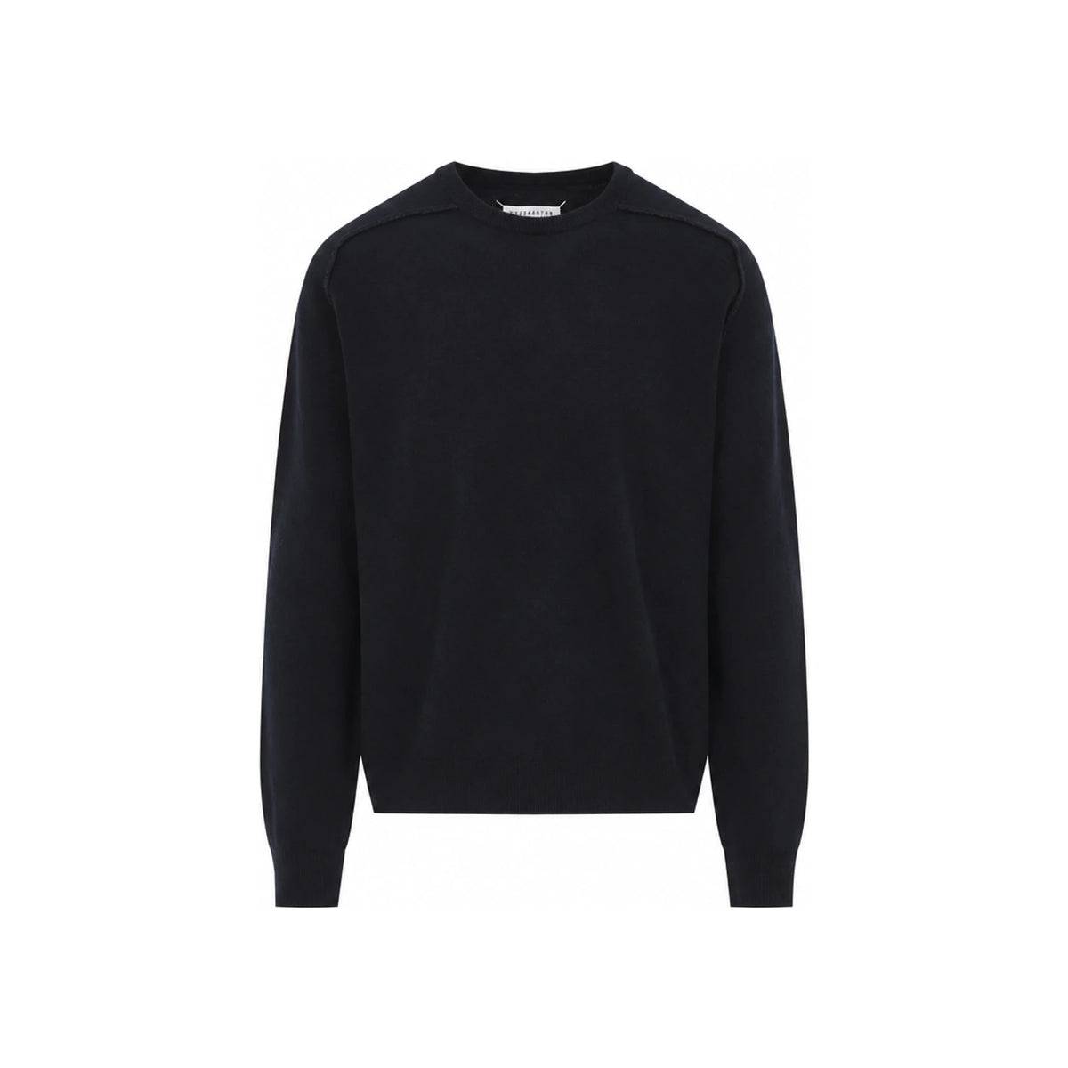 Maison Margiela Wool Blend Crewneck Knit Sweater Men’s Black
