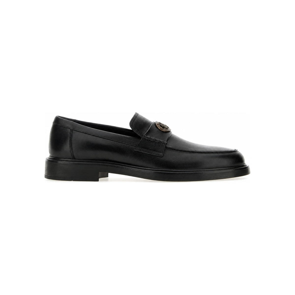 BURBERRY Black Leather Penny Loafers Men’s Dress Shoes