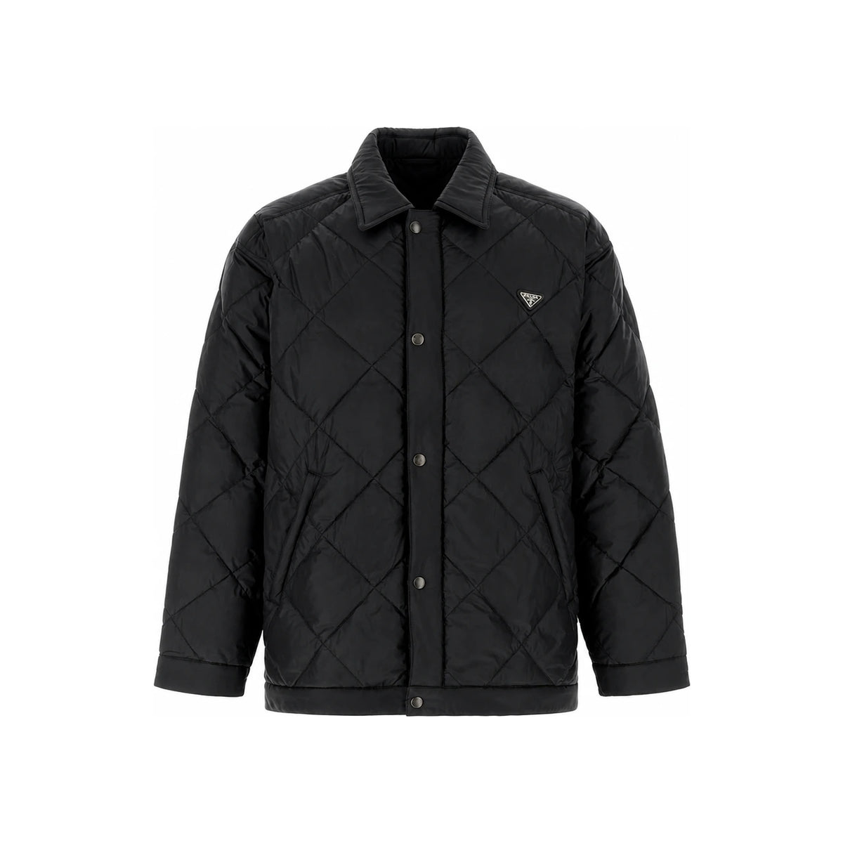 PRADA Black Down Puffer Jacket for Men