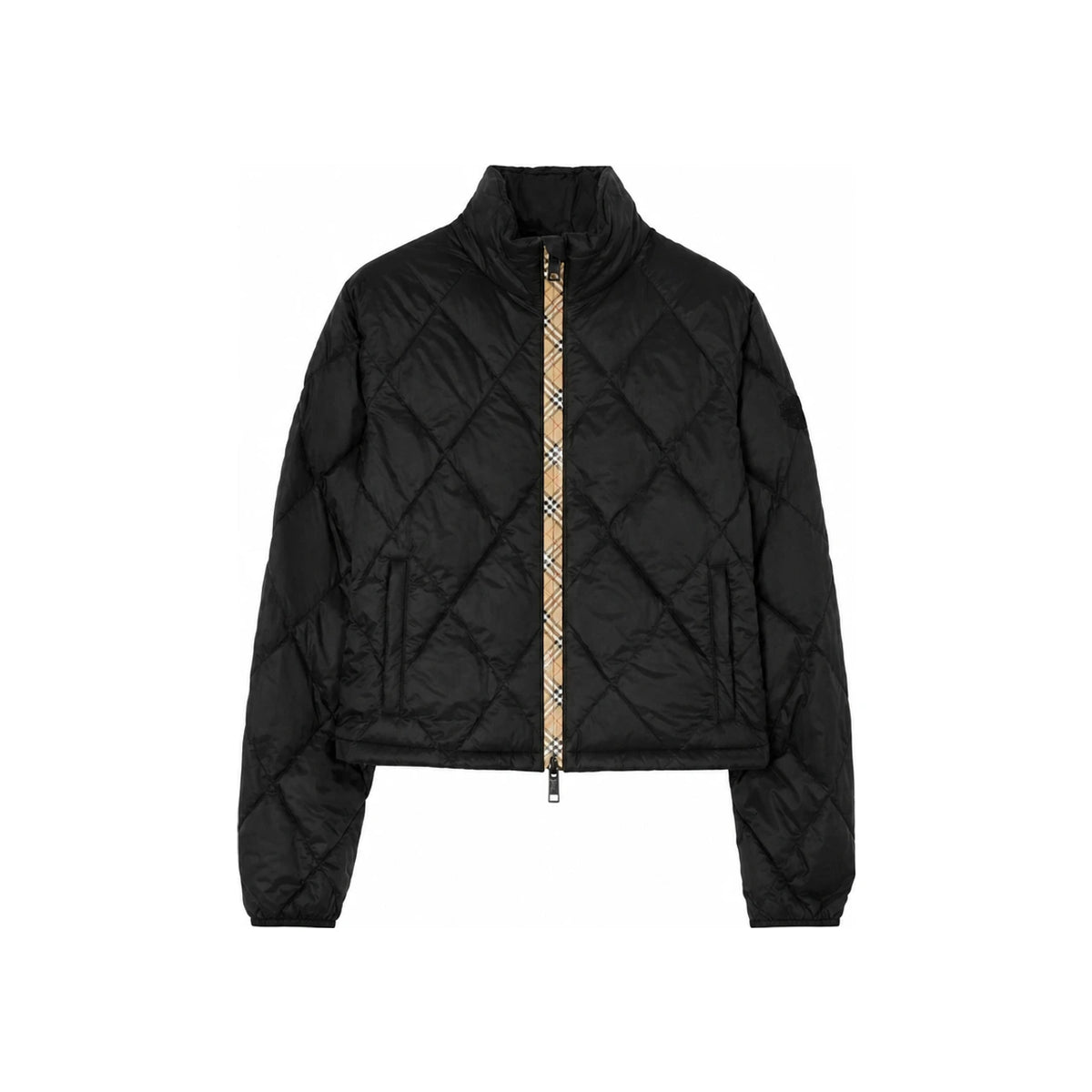 BURBERRY Black Down Puffer Jacket for Women