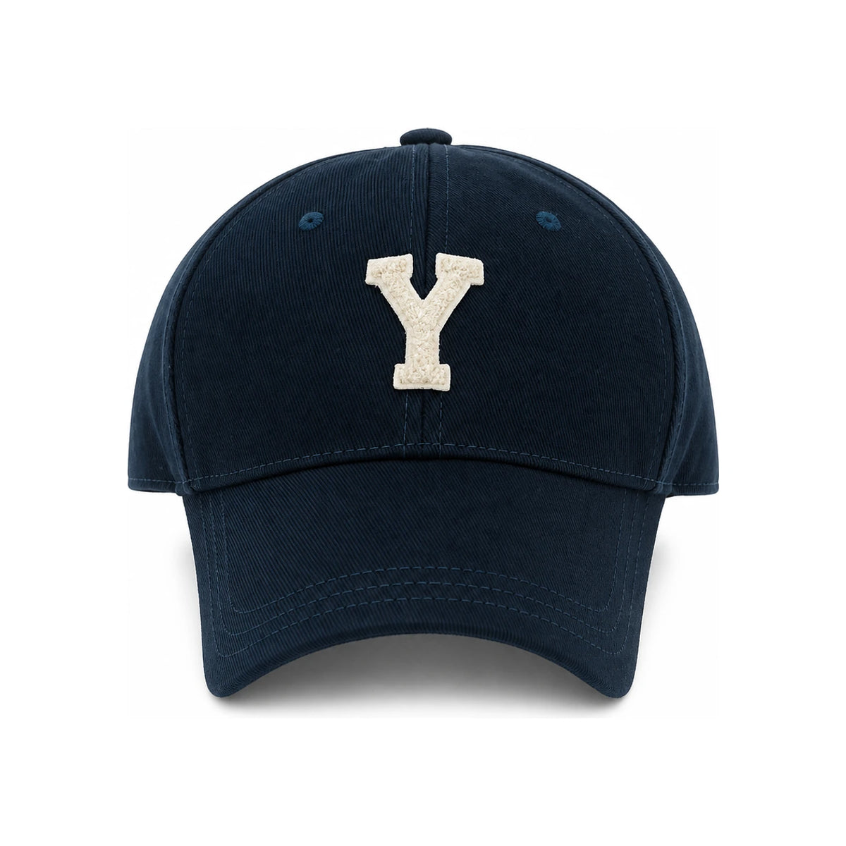 Saint Laurent Black Cotton Logo Baseball Cap