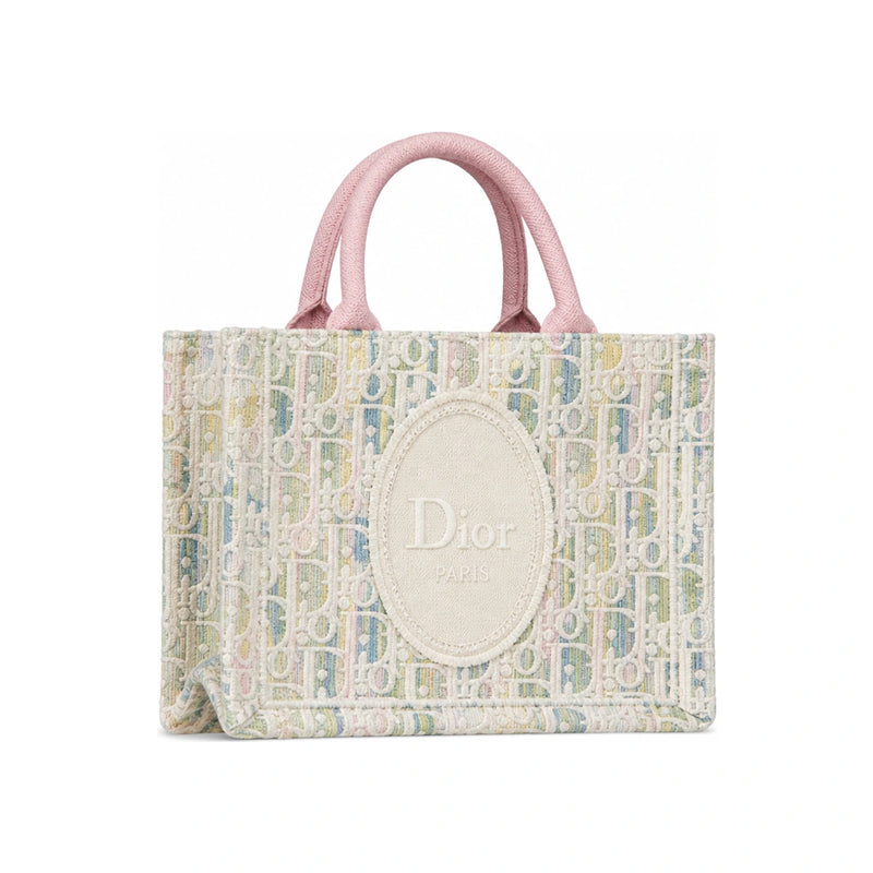 DIOR Multicolor Dior Oblique Pastel Embroidered Mini Tote Bag Whi S5584OEIY M956