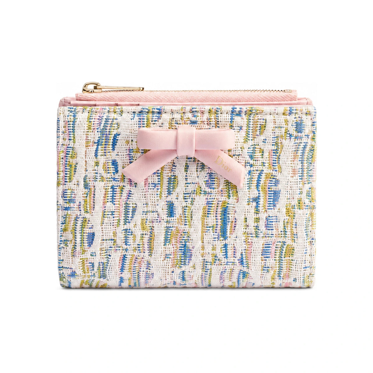 DIOR Oblique Pastel Multicolor Jacquard Card Holder S2503OGWQ M956