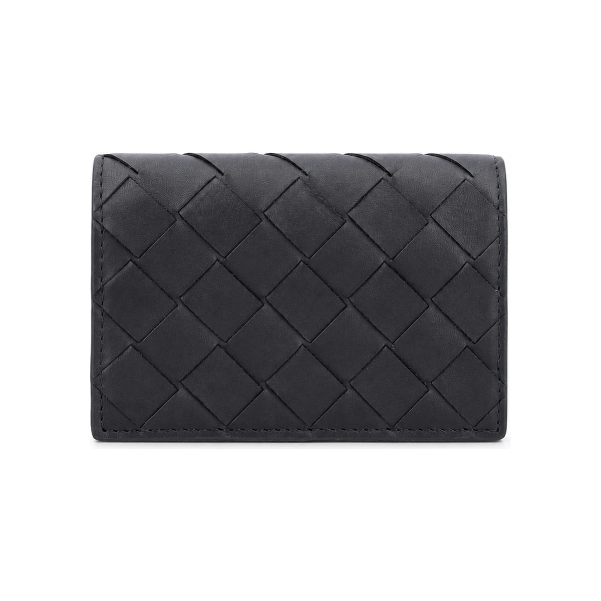 Bottega Veneta Intrecciato Leather Card Holder Wallet 814657 V3US3 8803