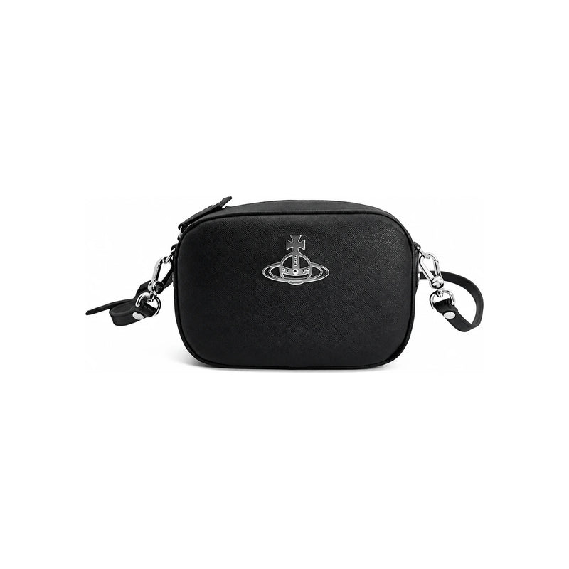 Vivienne Westwood Anna Crossbody Bag Black Leather