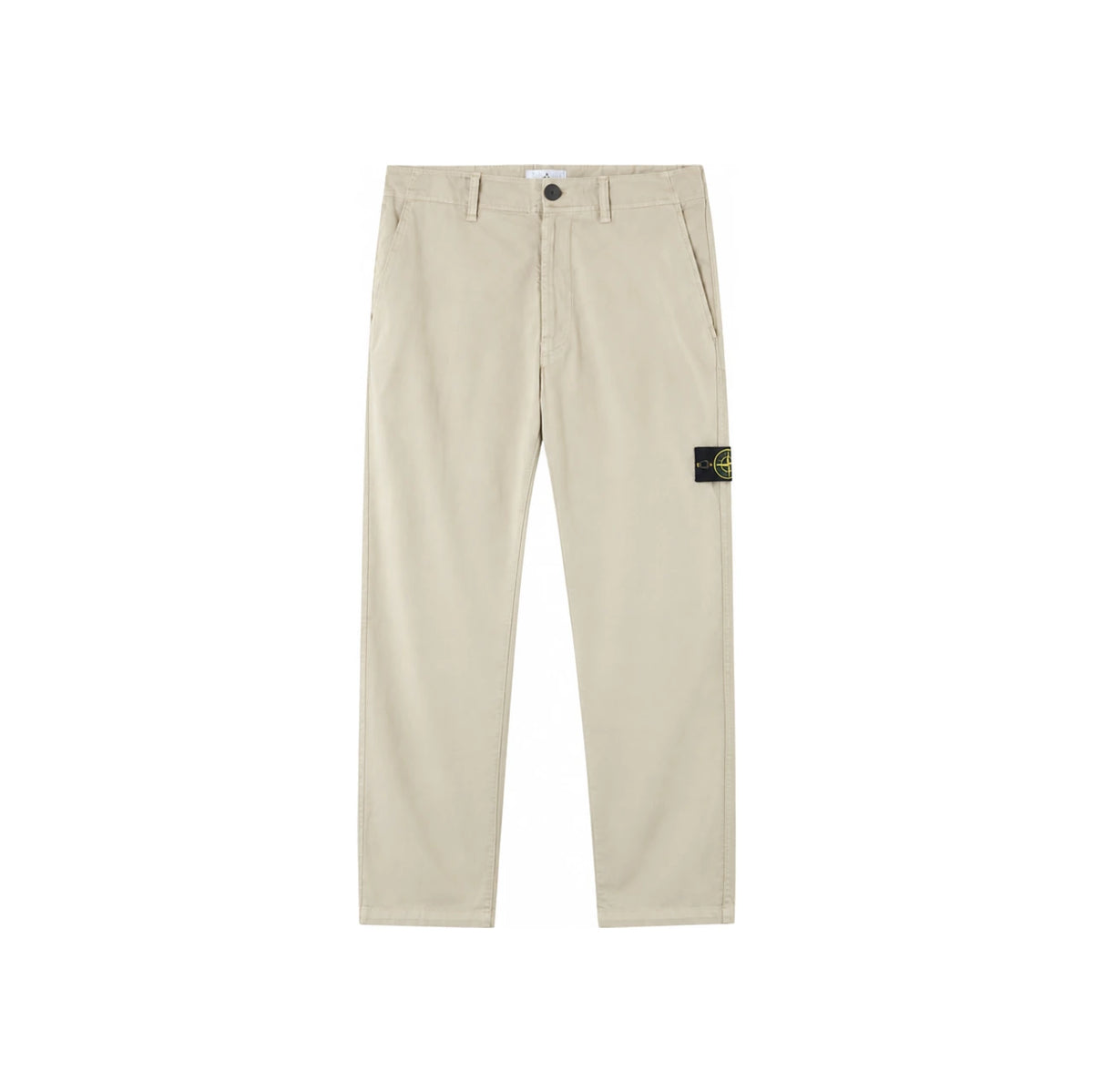STONE ISLAND Straight Fit Classic Pants Sand Beige Cotton