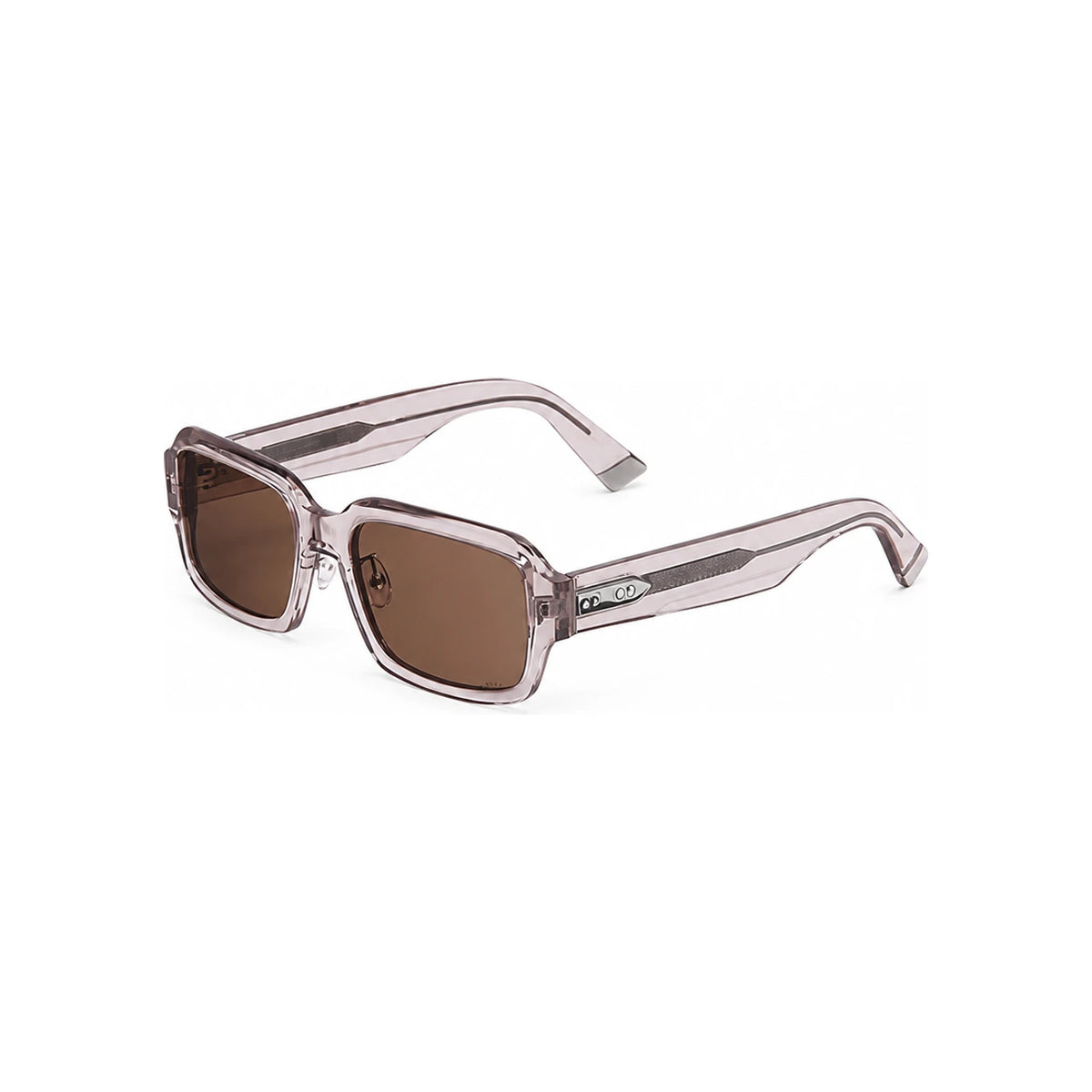 DIOR Transparent Nude Rectangular Sunglasses