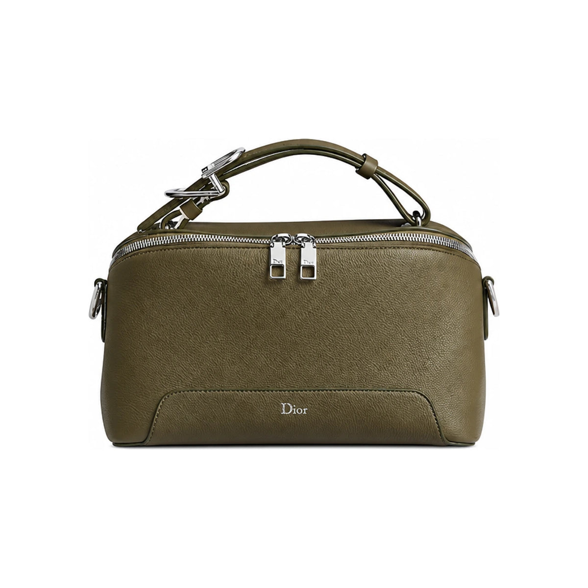 DIOR Tan Grained Calfskin Arch Zip Strap Crossbody Bag 1LLPO497MASH02M