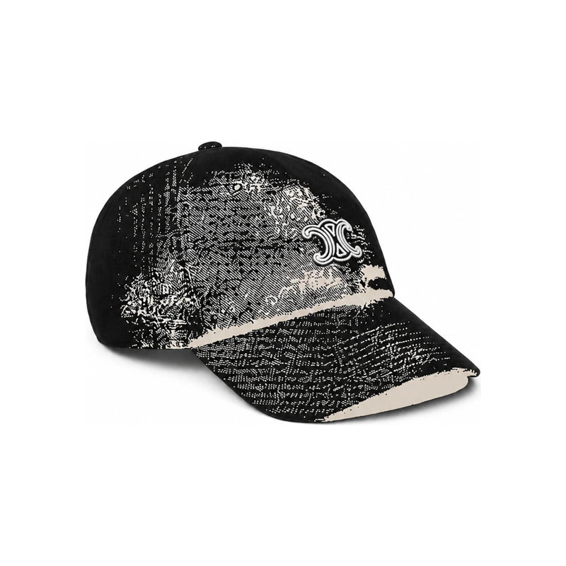CELINE Triomphe Richelieu Light Cotton Twill Black Cap AA0IB4Y68 38NO