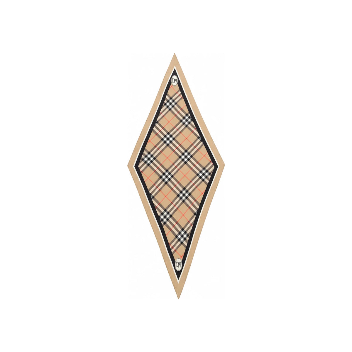 BURBERRY Check Knight Stamp Silk Scarf 8127030