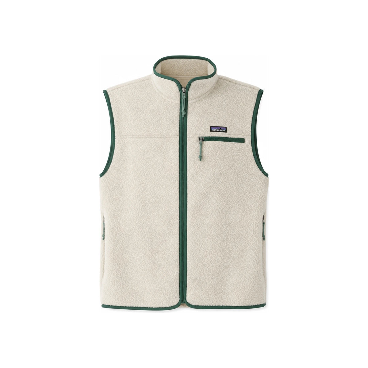 patagonia Pelican Canopy Green Fleece Vest for Men