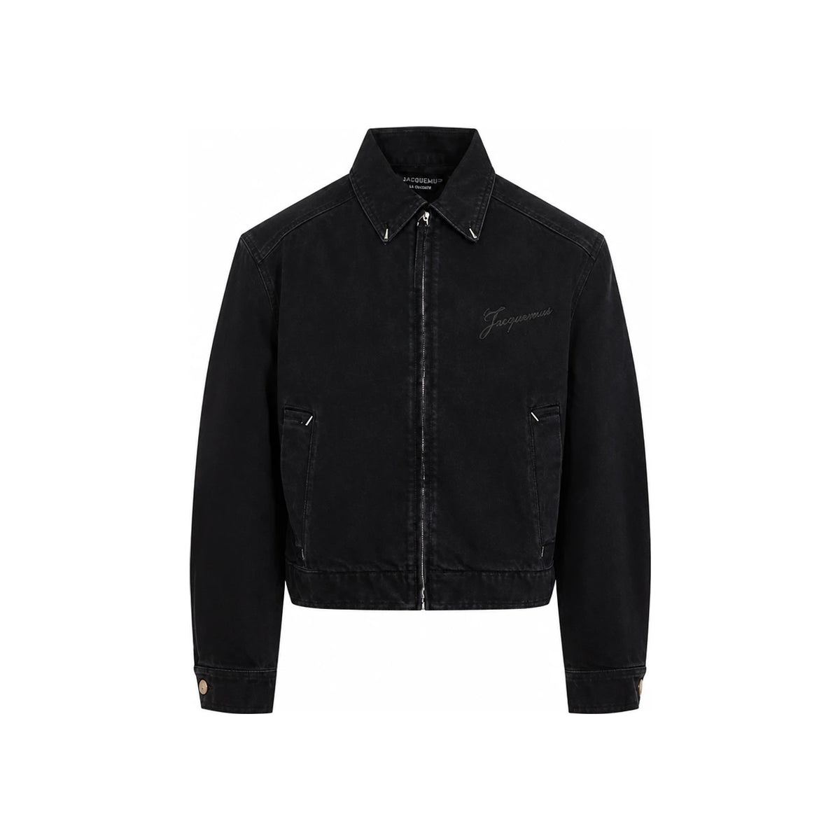 JACQUEMUS Black Denim Jacket