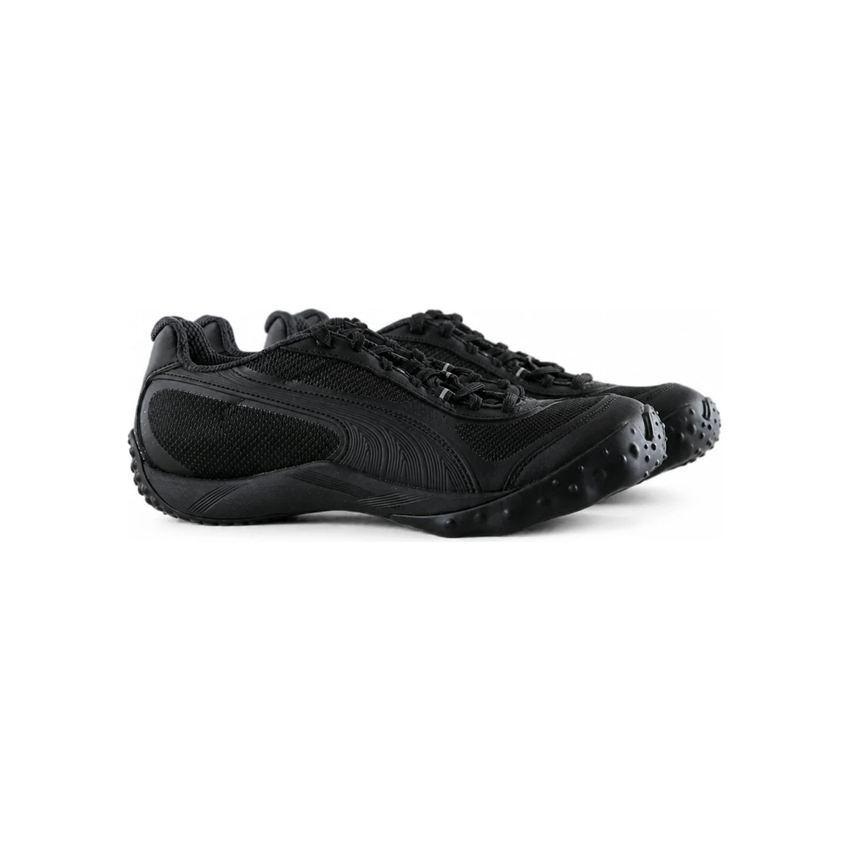 PUMA White Leather Lace-Up Sneakers for Men