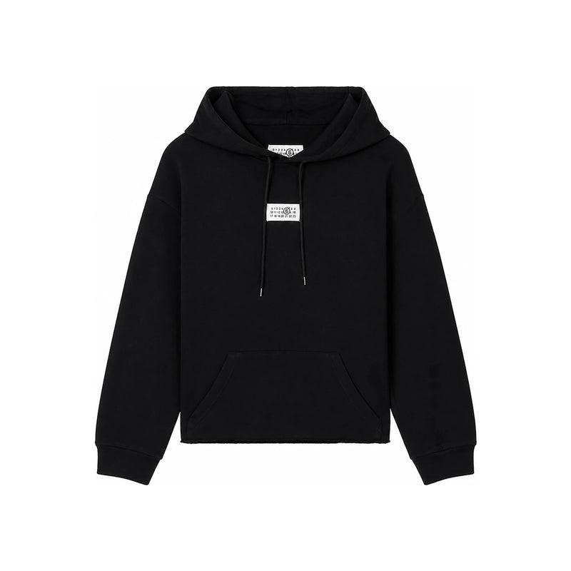 Maison Margiela Women’s Cotton Hooded Sweatshirt Black