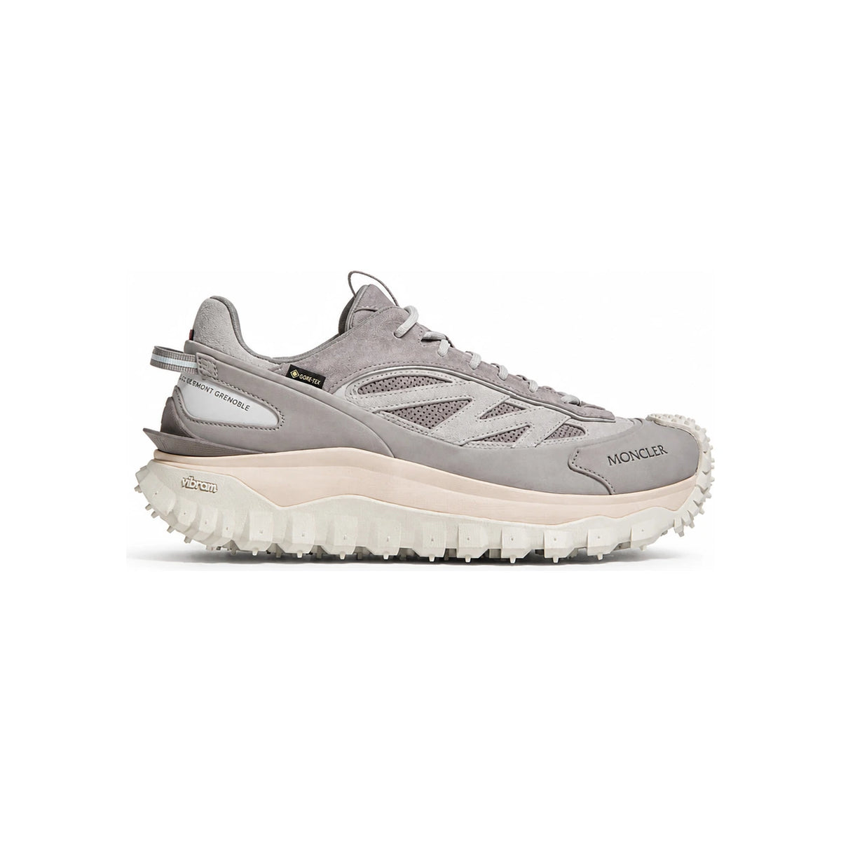Moncler Black Leather Low-Top Sneakers