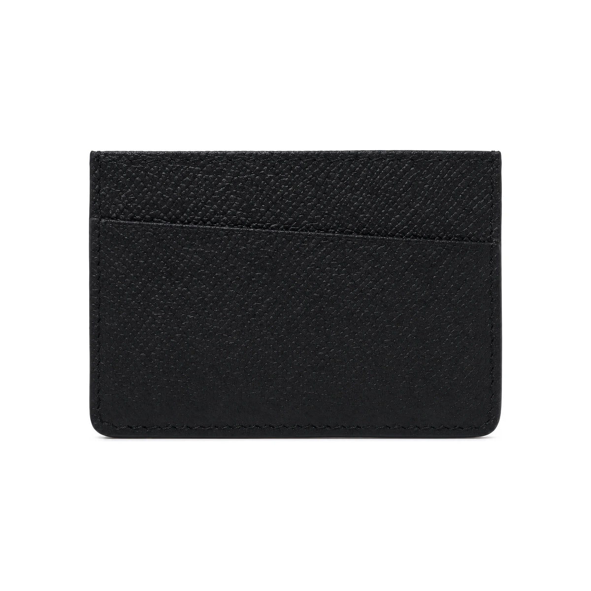 Maison Margiela Black Leather Card Holder Wallet
