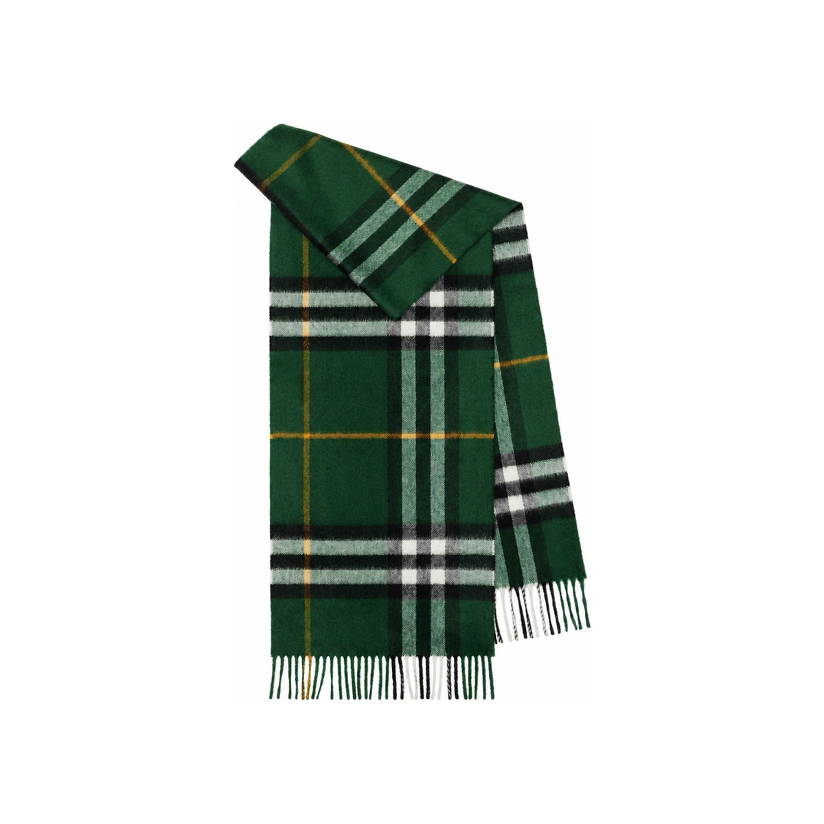 BURBERRY Wool Cashmere Check Scarf