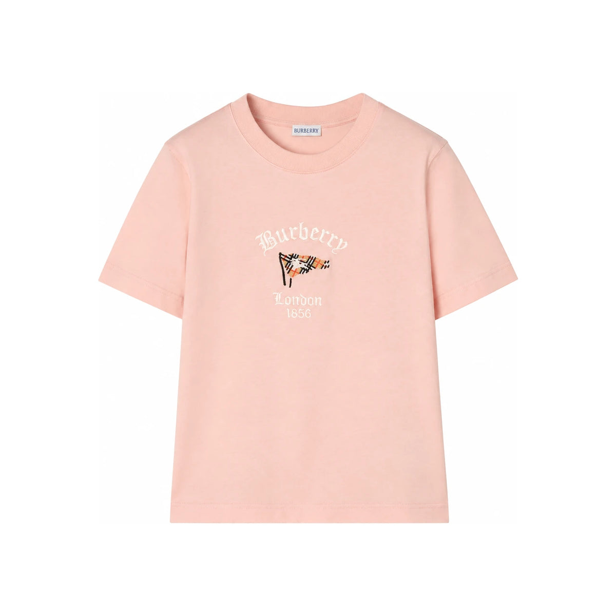 BURBERRY Short Sleeve Cotton T-Shirt Women’s White