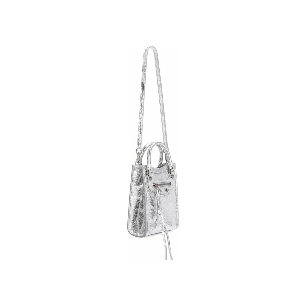 BALENCIAGA Le Cagole City Phone Holder Bag Gray Crossbody