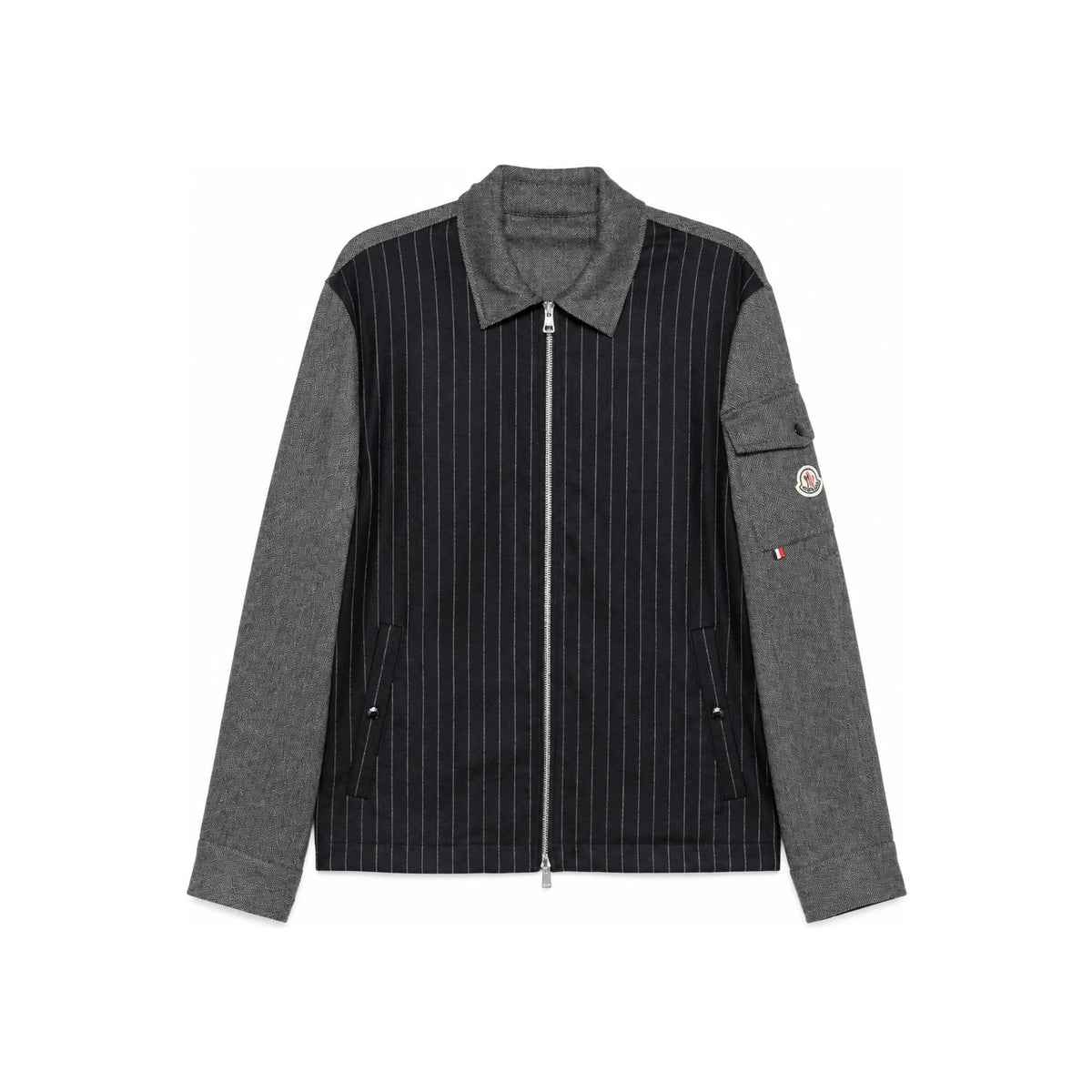 Moncler Black Casual Zip Jacket for Men