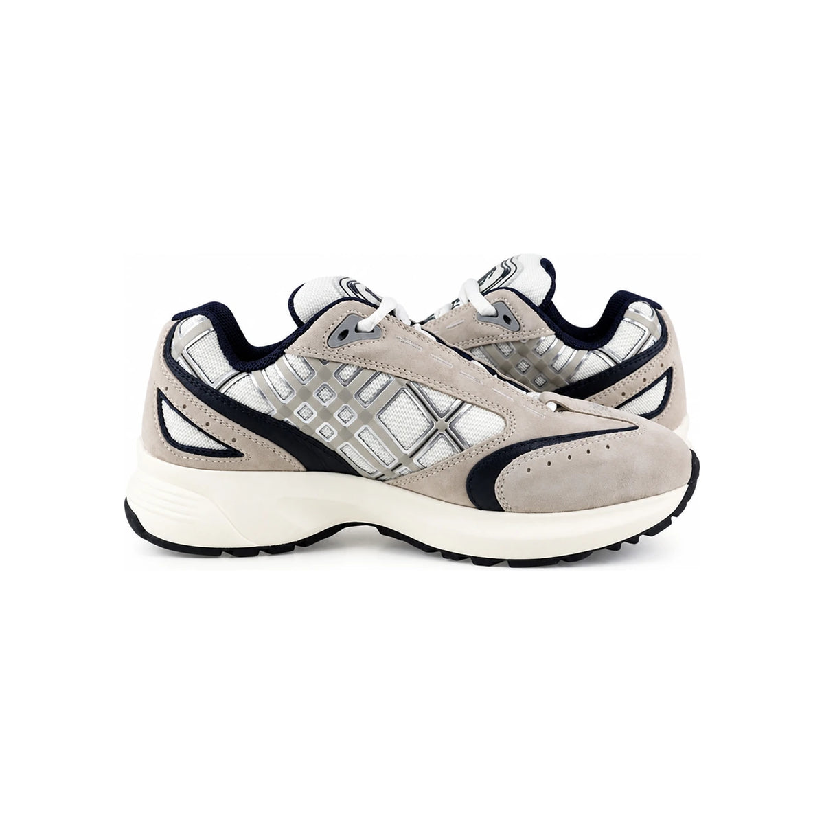 BURBERRY Eclipse Runner Suede Sneakers Tawny Beige Low Top Men 8127674