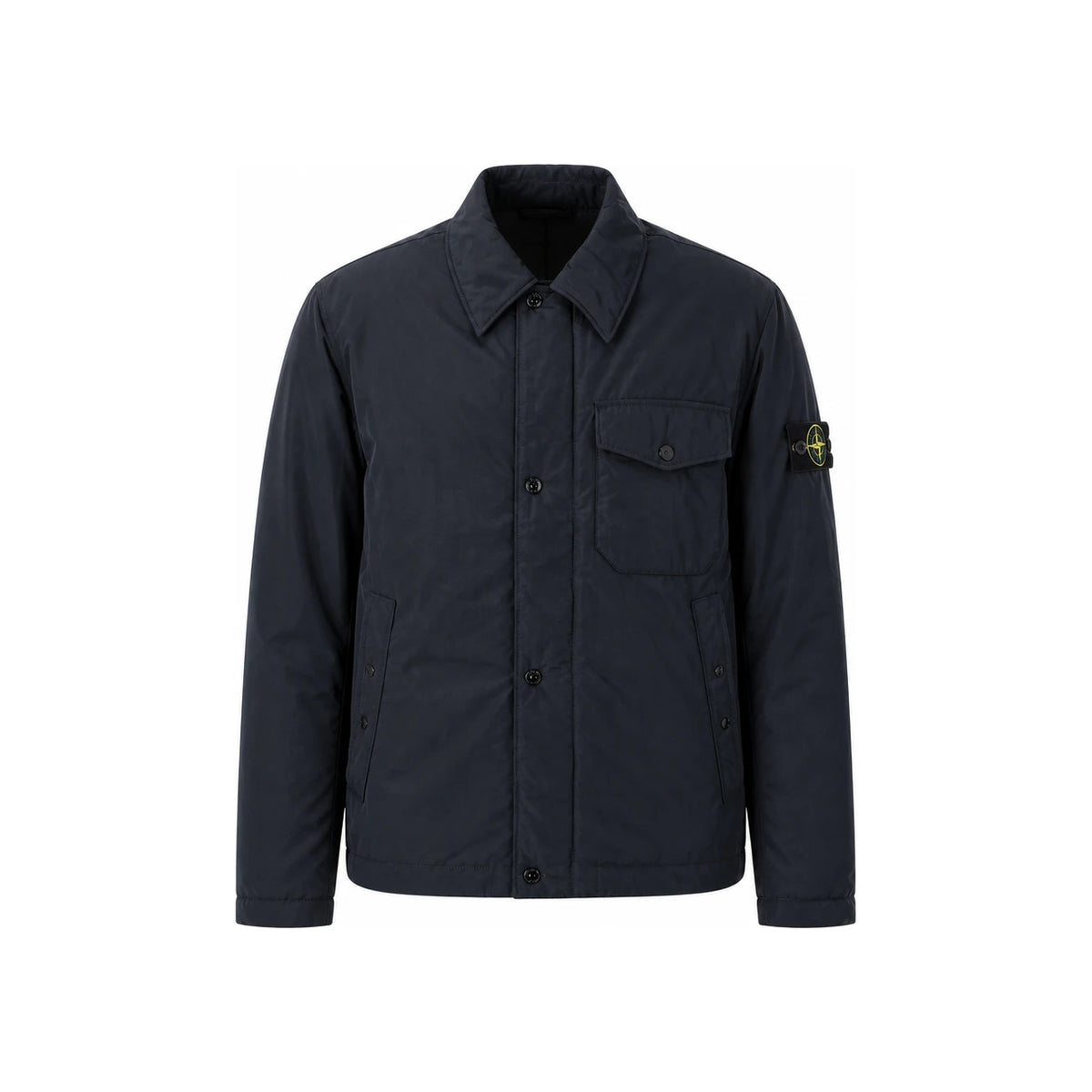 STONE ISLAND Black Nylon Bomber Jacket for Men