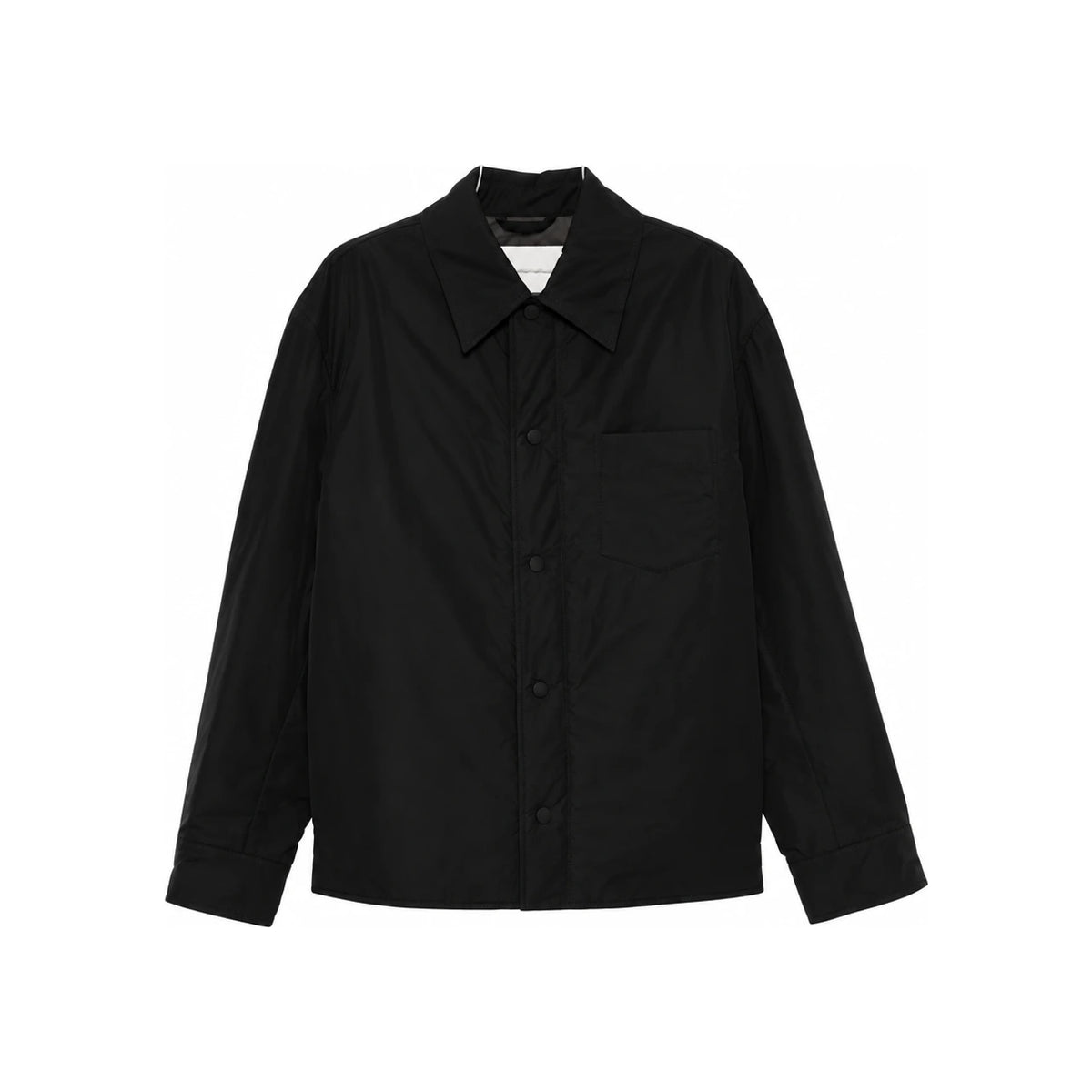 AMI Black Padded Shirt Jacket for Men