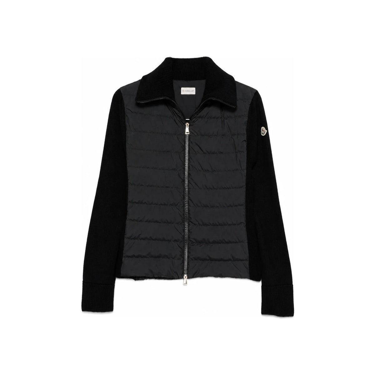 Moncler Women’s Wool Padded Zip Cardigan Black