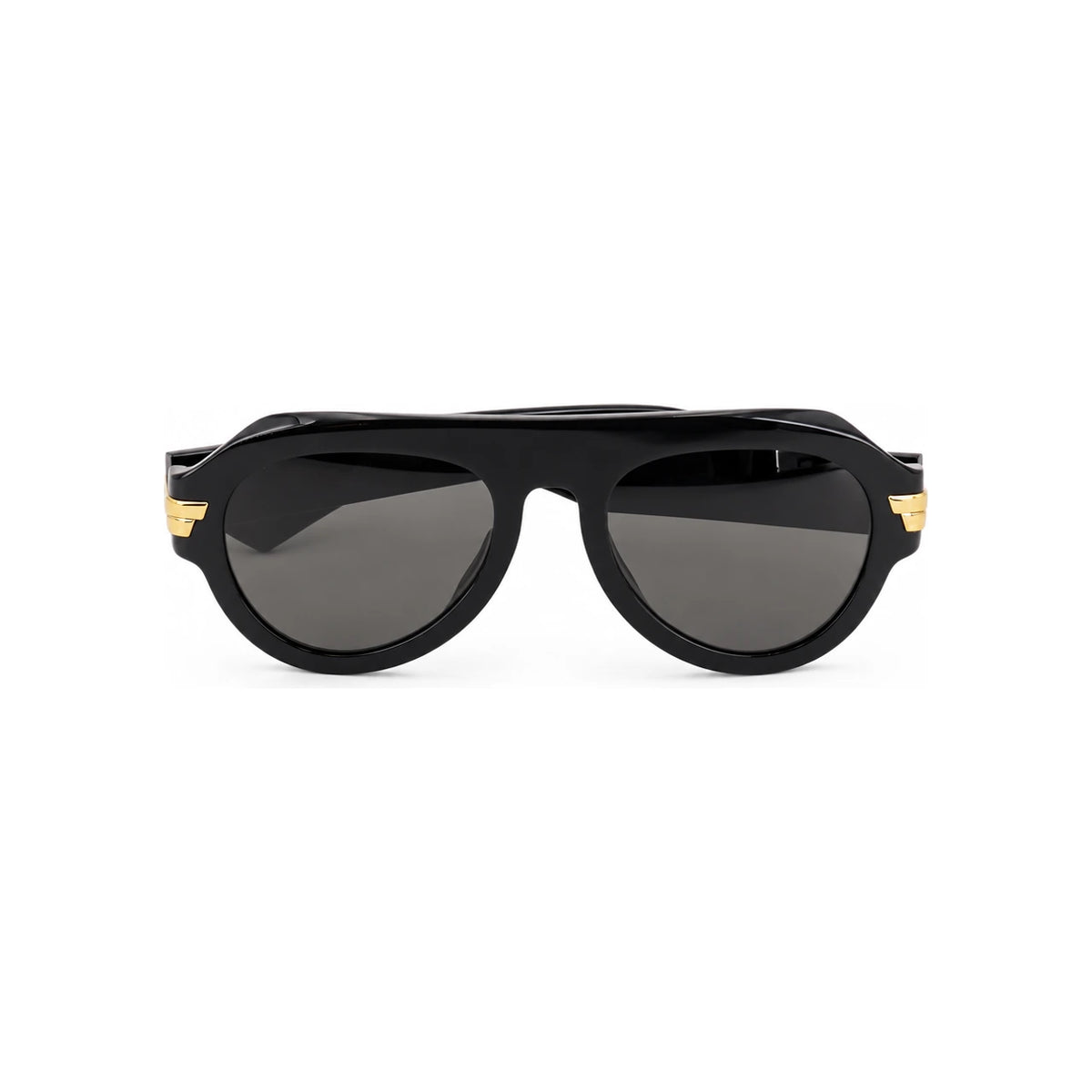 Bottega Veneta Black Acetate Square Sunglasses