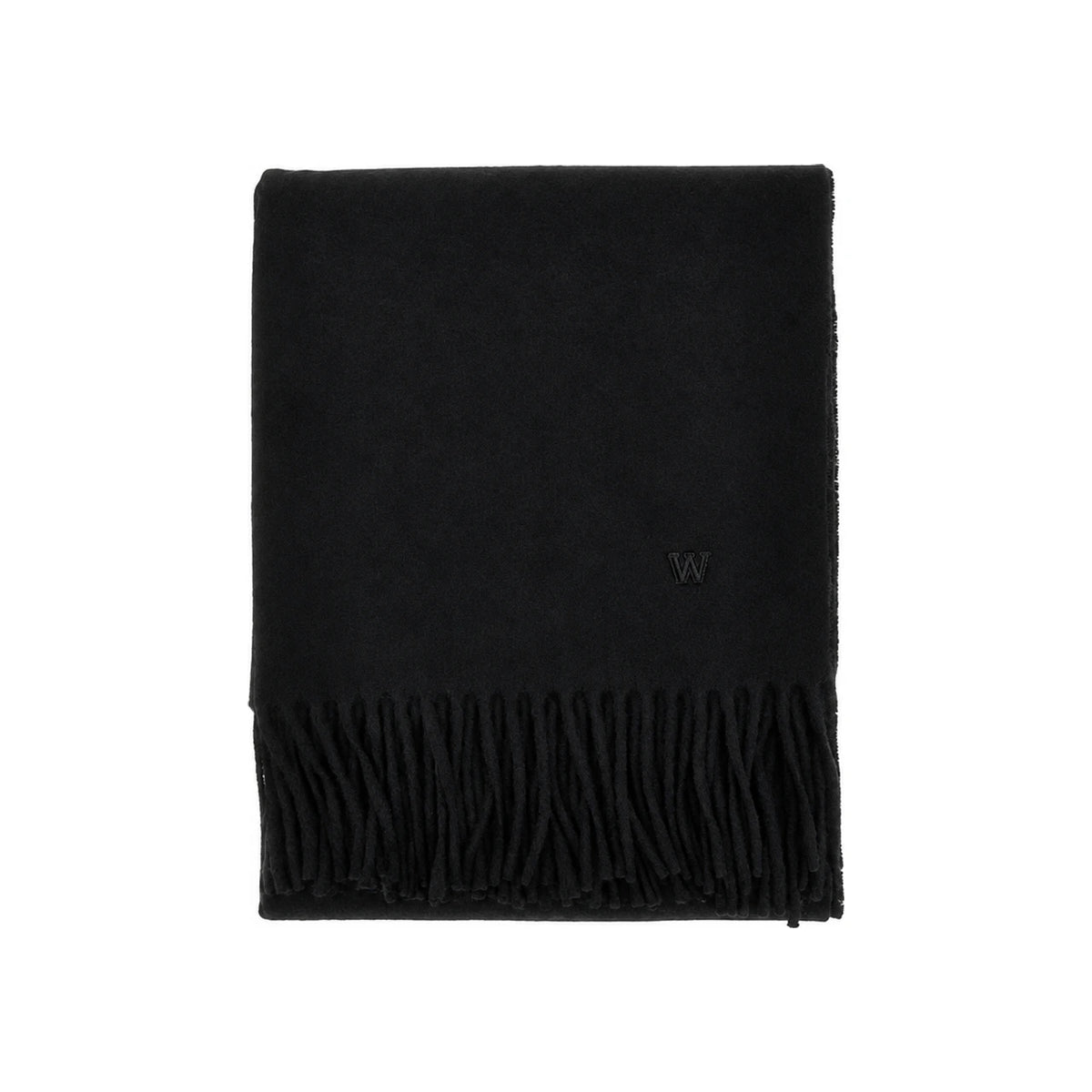 Max Mara Wool Scarf Black Weekend Collection