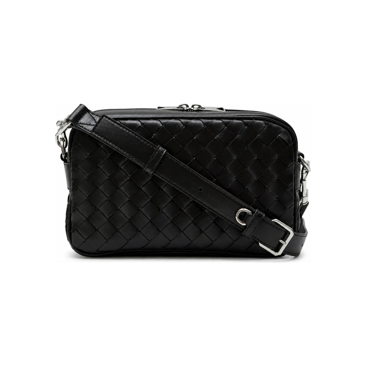 Bottega Veneta Intrecciato Small Camera Bag Brown Leather Crossbody