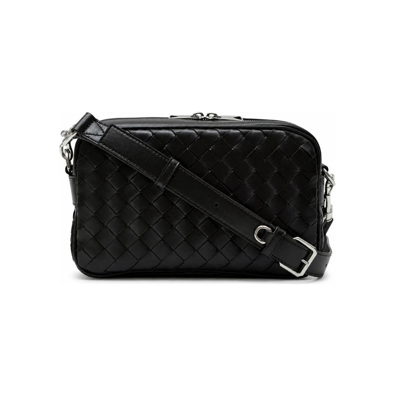 Bottega Veneta Intrecciato Small Camera Bag Brown Leather Crossbody