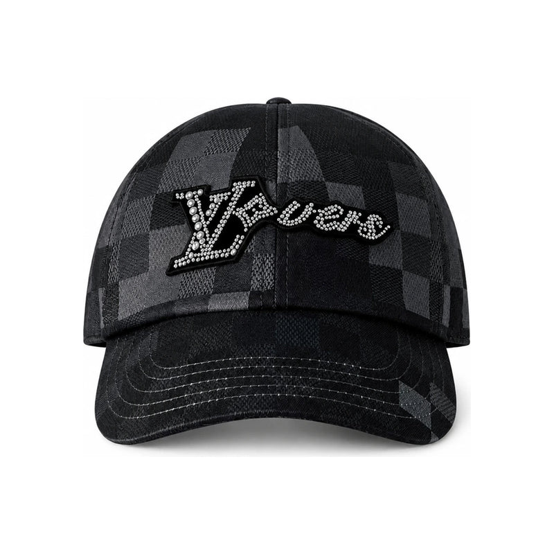 Louis Vuitton Black LV Lovers Damoflage Rubber Cap M5016