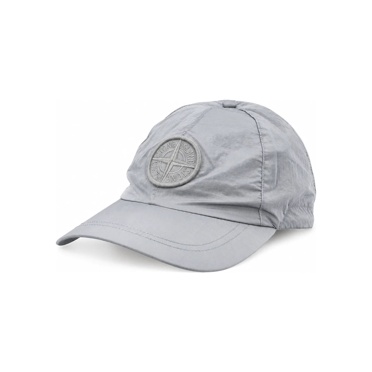 STONE ISLAND Ash Gray Metal Logo Baseball Cap L2S159100011 S0076 V0049