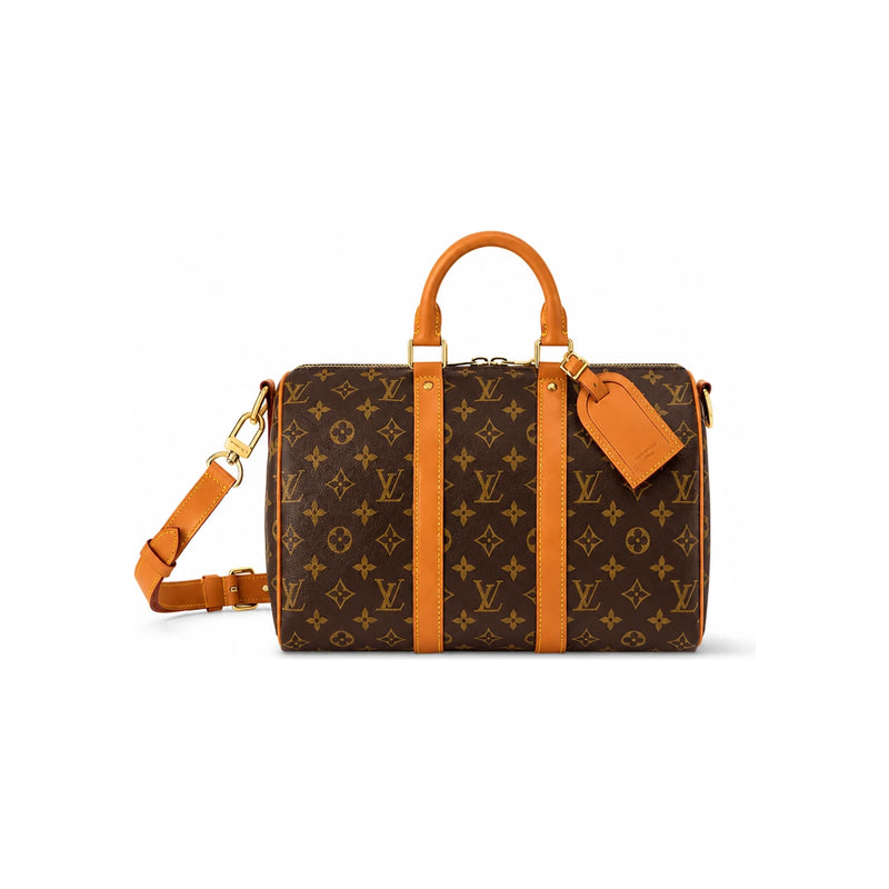 Louis Vuitton Monogram Coated Canvas Keepall Bandouliere 35 Crossbody Bag