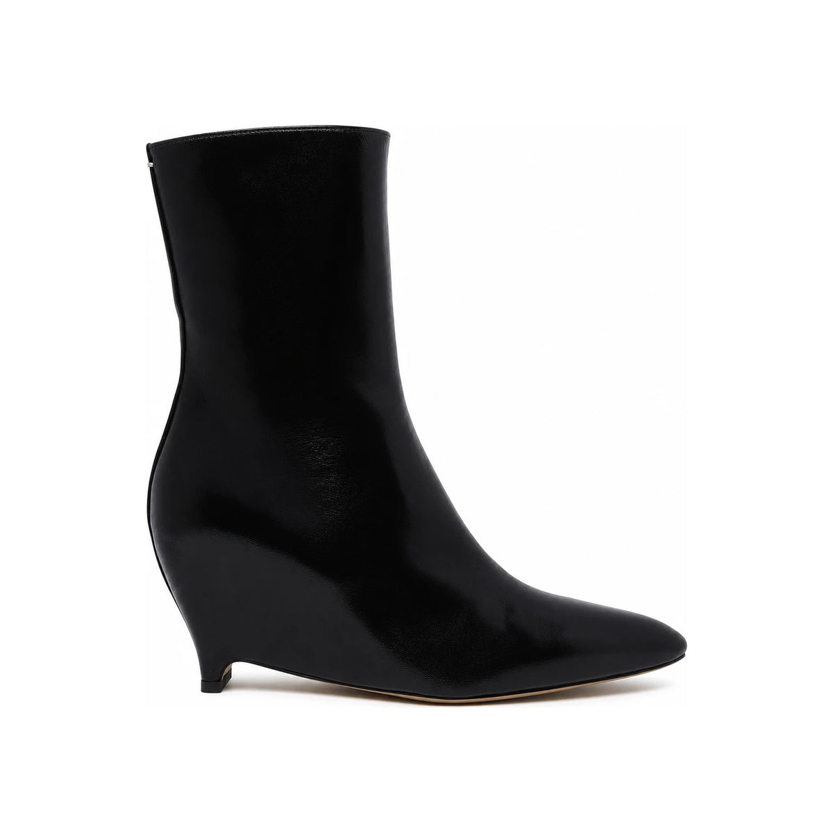 Maison Margiela Black Leather Ankle Boots