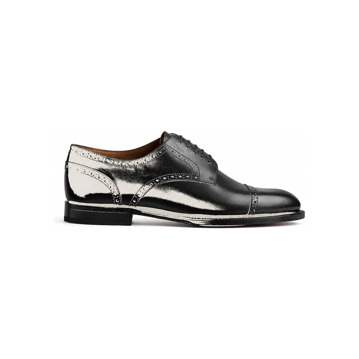 DIOR Black Smooth Calfskin Brogue Derby Pumps/Heels 3DE459ACB H900