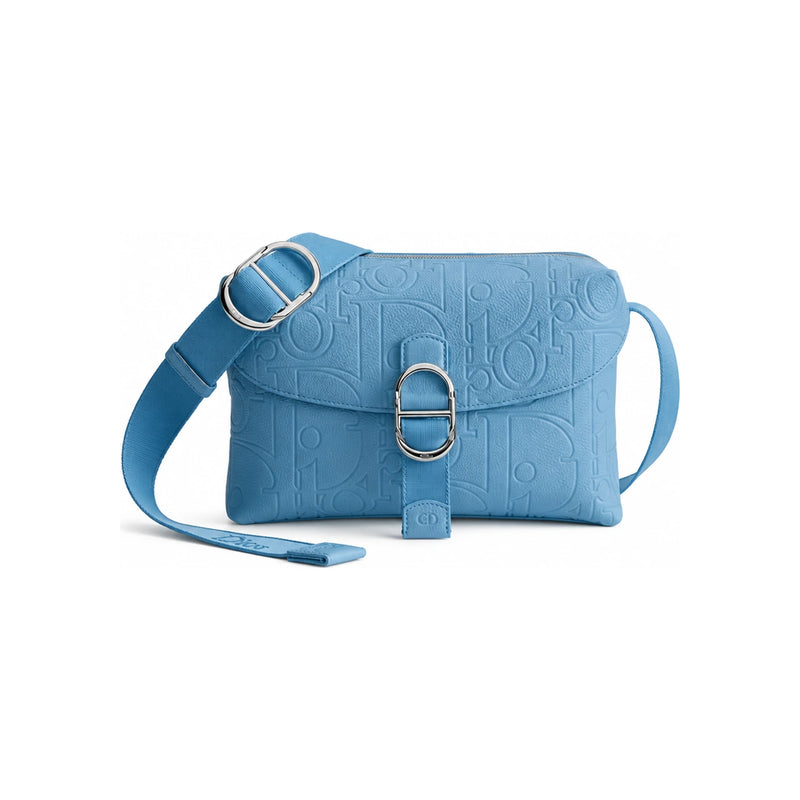 DIOR Black Gravity Leather Zipped Strap Crossbody Bag 1DBPO471MLLH00N
